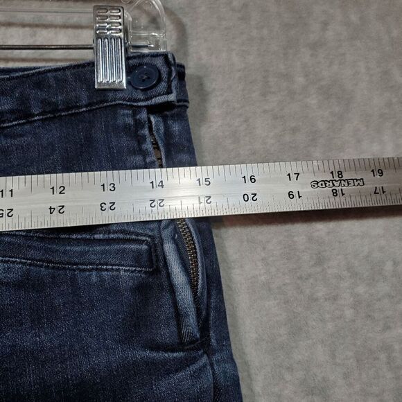 Anthropologie Leggings Womens 27 Blue Denim Straight Leg High Rise Jean - Picture 3 of 11